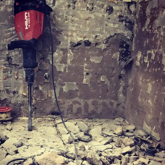 Rivning av badrum inför stambyte Östersund